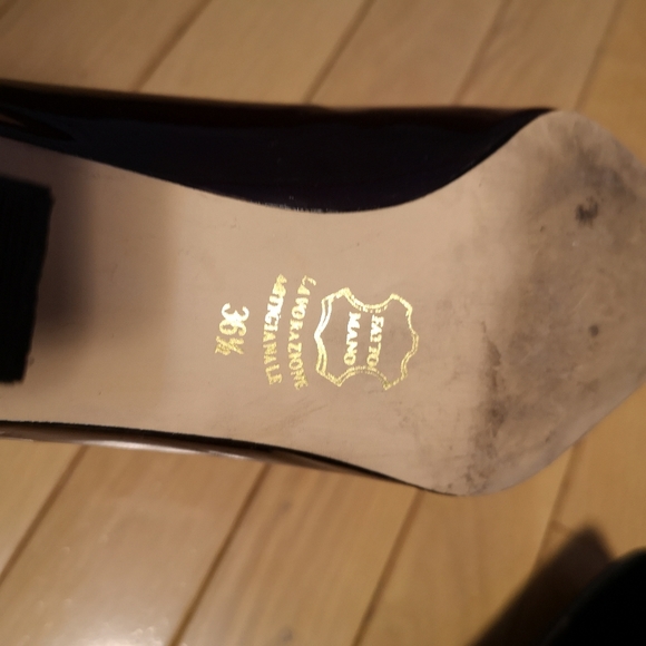 Vintage Leather Pumps Heels Lion Head EU 36.5 - Picture 4 of 6